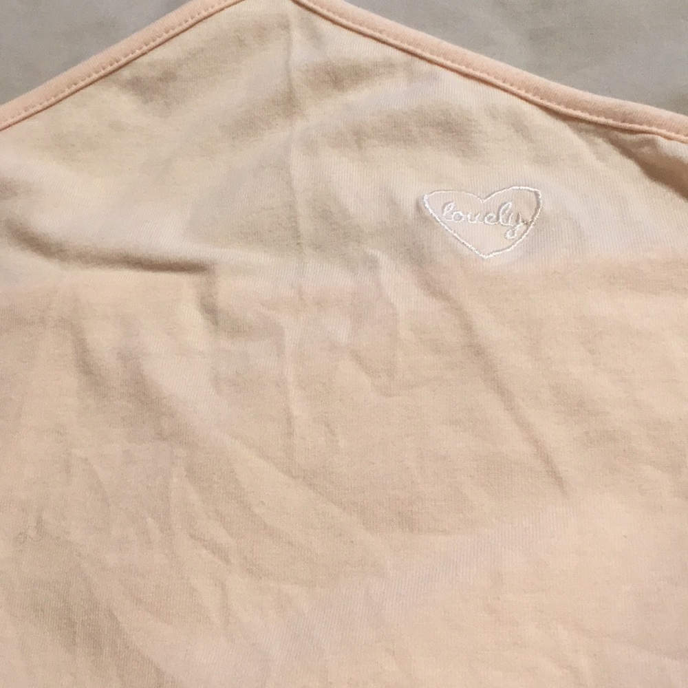 Baby pink crop top